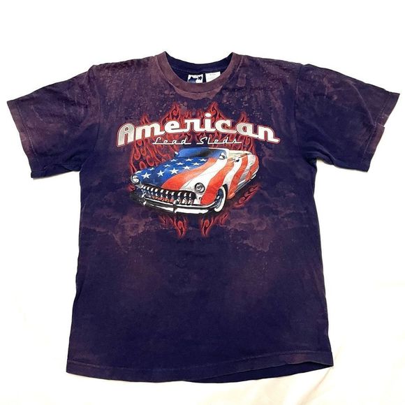 Other - American Lead Sleds American Flag Bleached T-shirt
